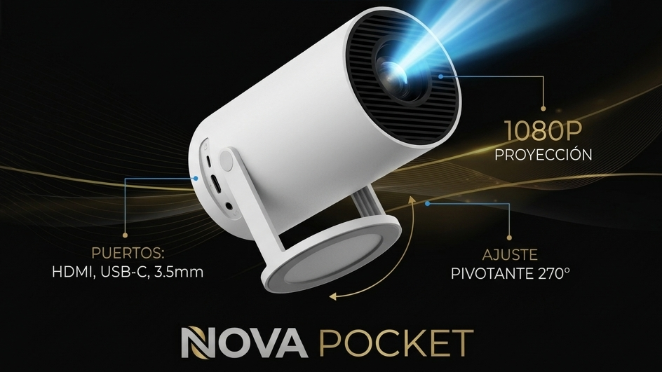 Proyector Nova Pocket — Tu cine privado